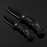 Black Sable Folding Survival Knife