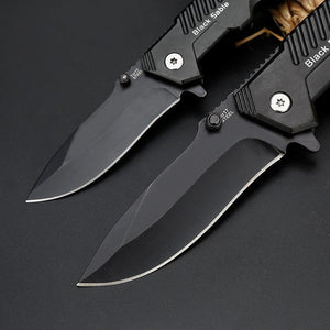 Black Sable Folding Survival Knife