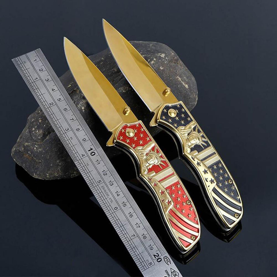 Lady Liberty American Folding Knife