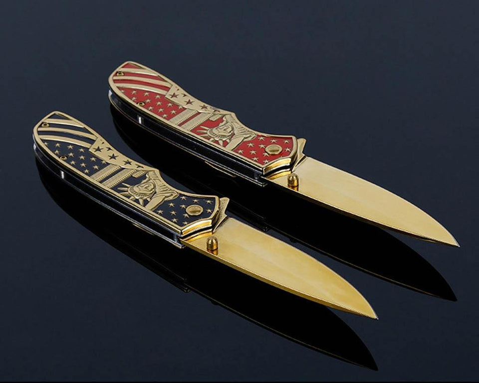 Lady Liberty American Folding Knife