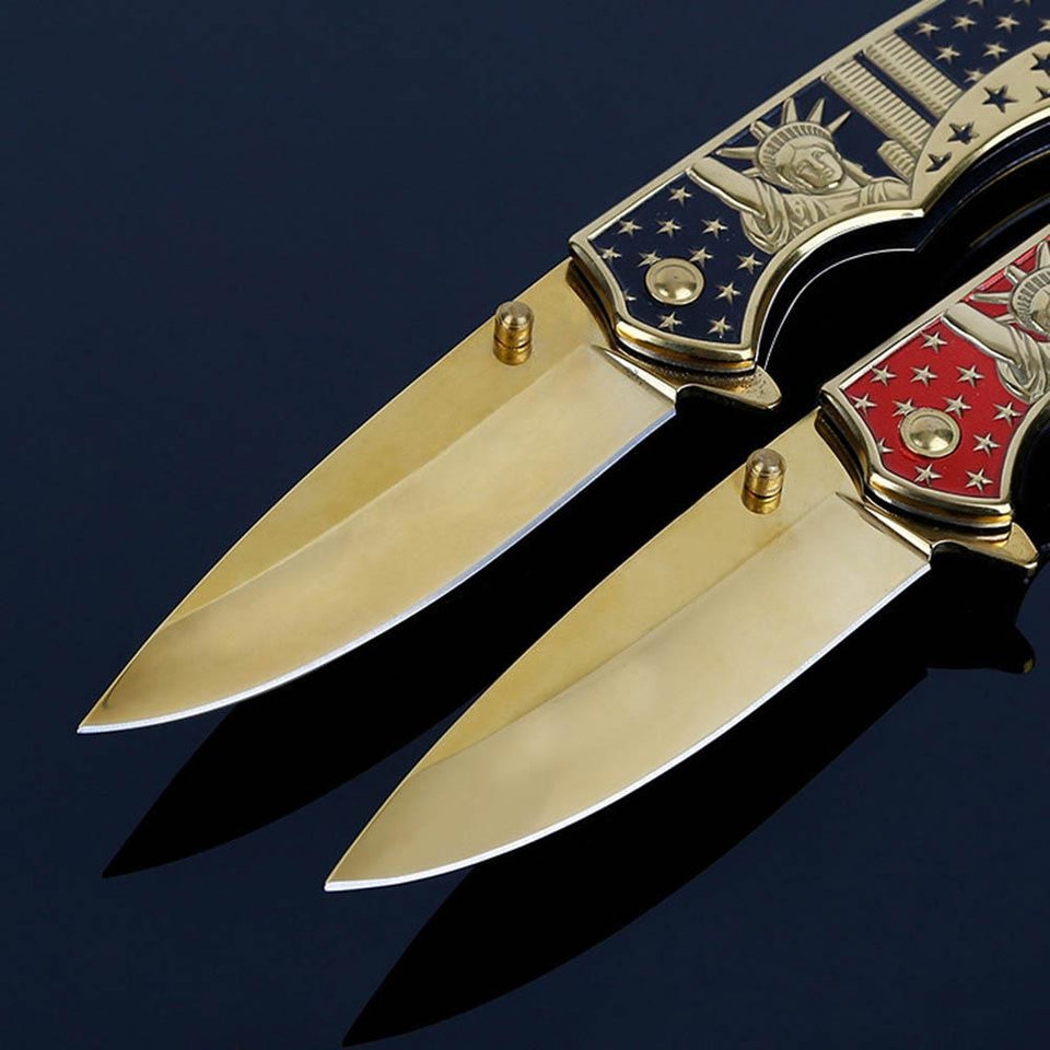 Lady Liberty American Folding Knife