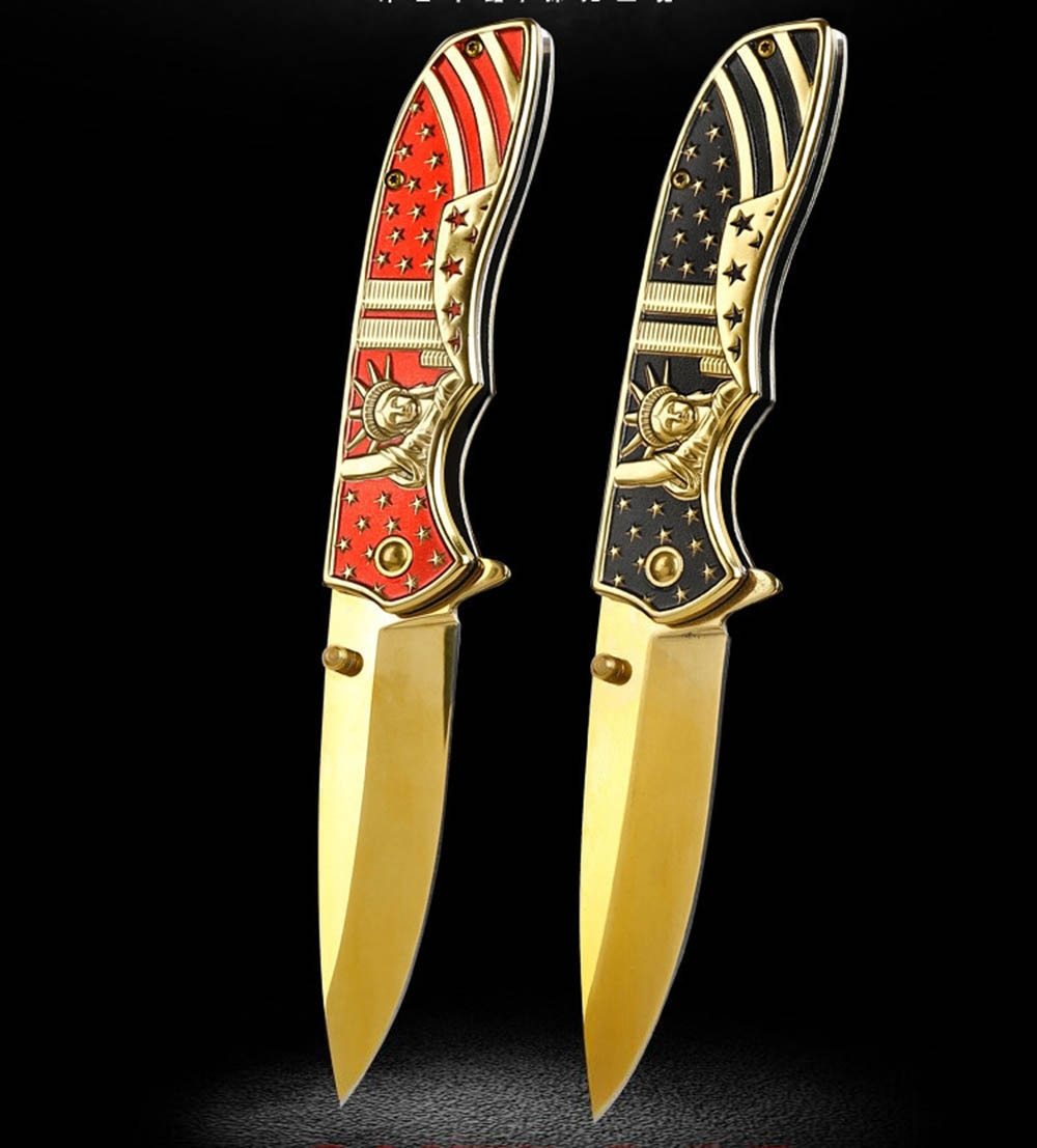Lady Liberty American Folding Knife