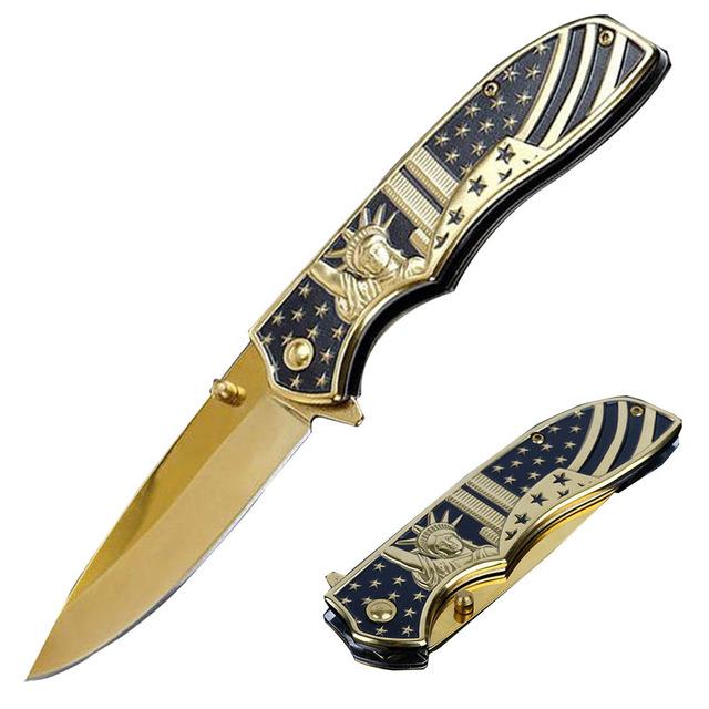 Lady Liberty American Folding Knife